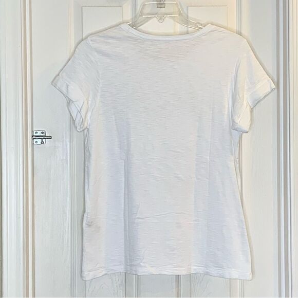 Kate Spade White Kiss Me Graphic T-Shirt Size Medium - Picture 10 of 10